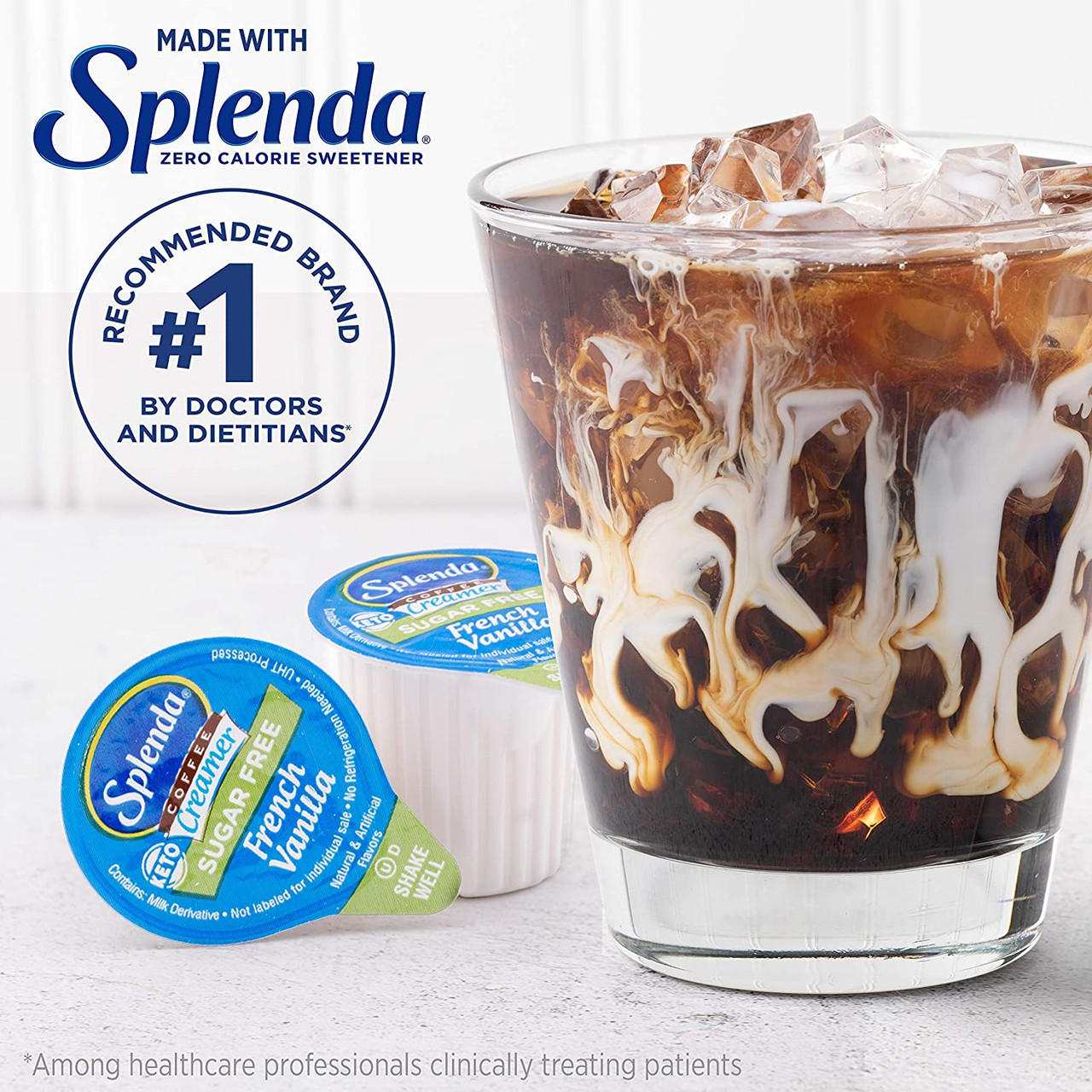 Splenda Sugar-Free French Vanilla Creamer Single Serve Cups - 180/Case