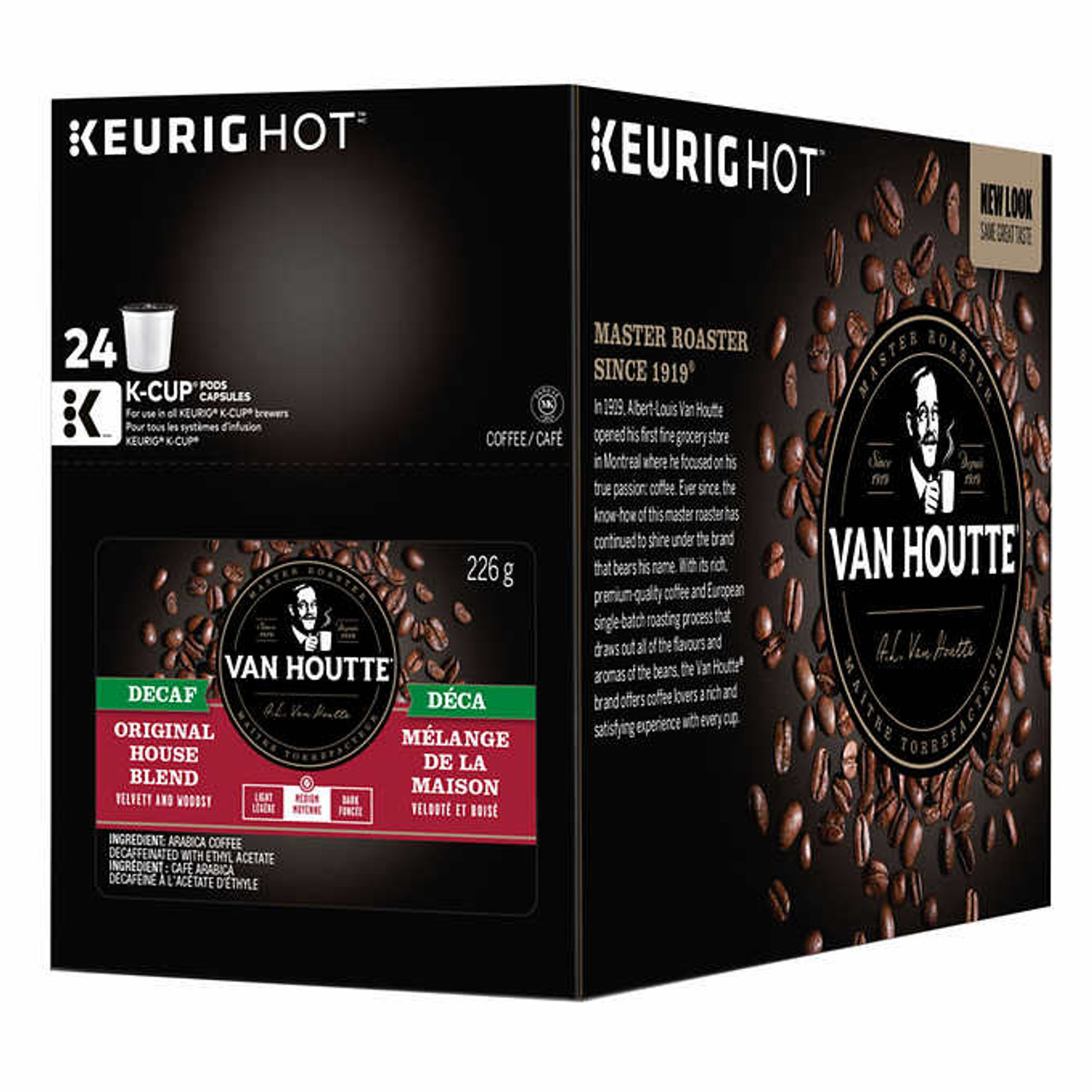 Van Houtte Decaf Original House Blend Medium Coffee K-Cup Pods - 96 Pods - Balanced Decaffeinated Delight- Chicken Pieces