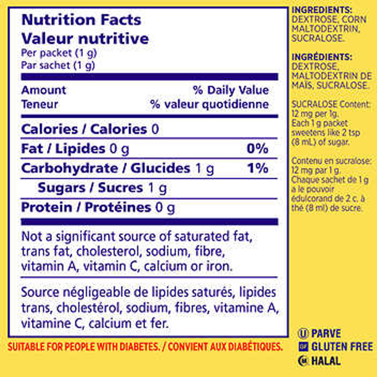 Splenda No Calorie Sweetener Packets - 1000-Count - Sweeten Without the Calories- Chicken Pieces