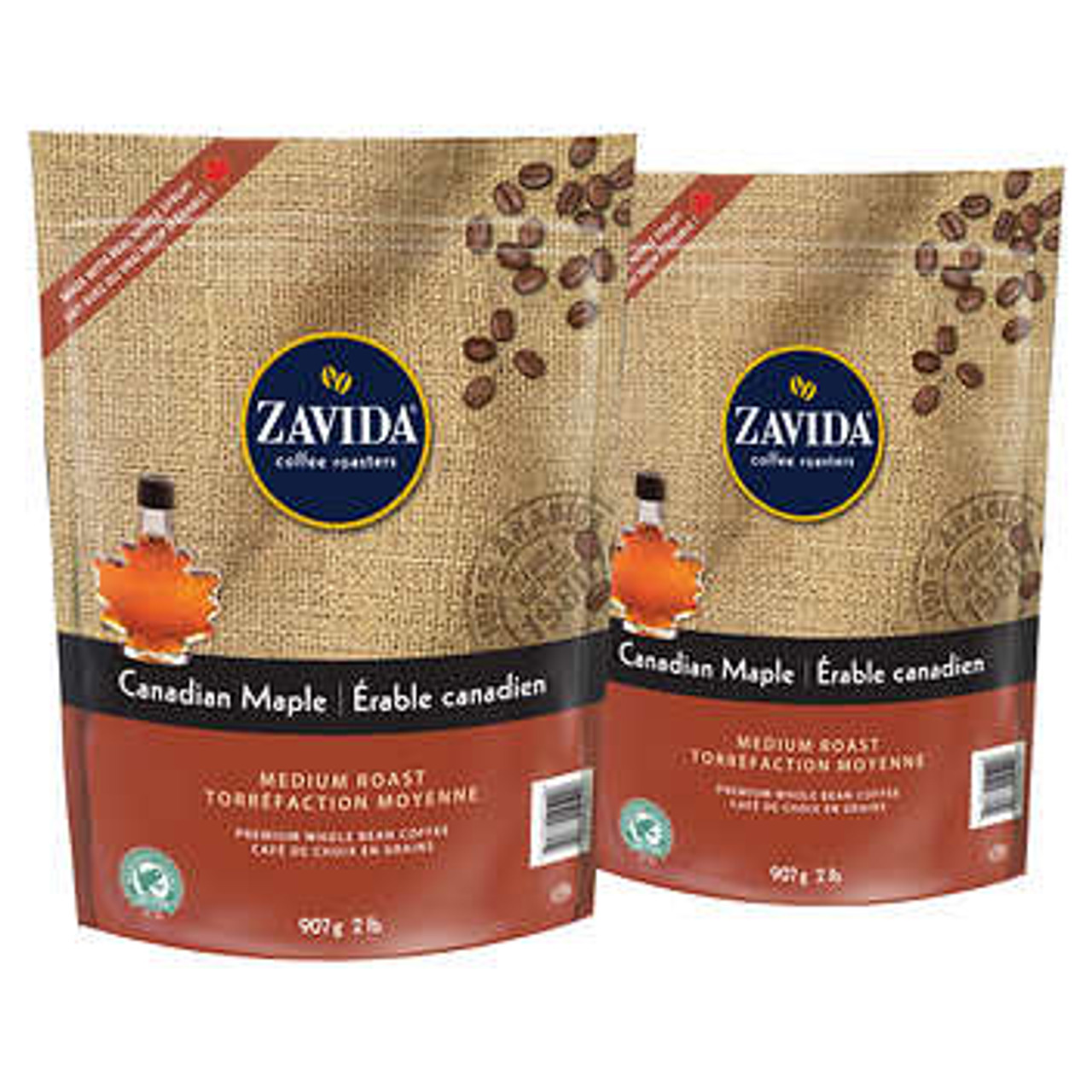 Zavida Canadian Maple Whole Bean Coffee - 2 x 907 g- Chicken Pieces