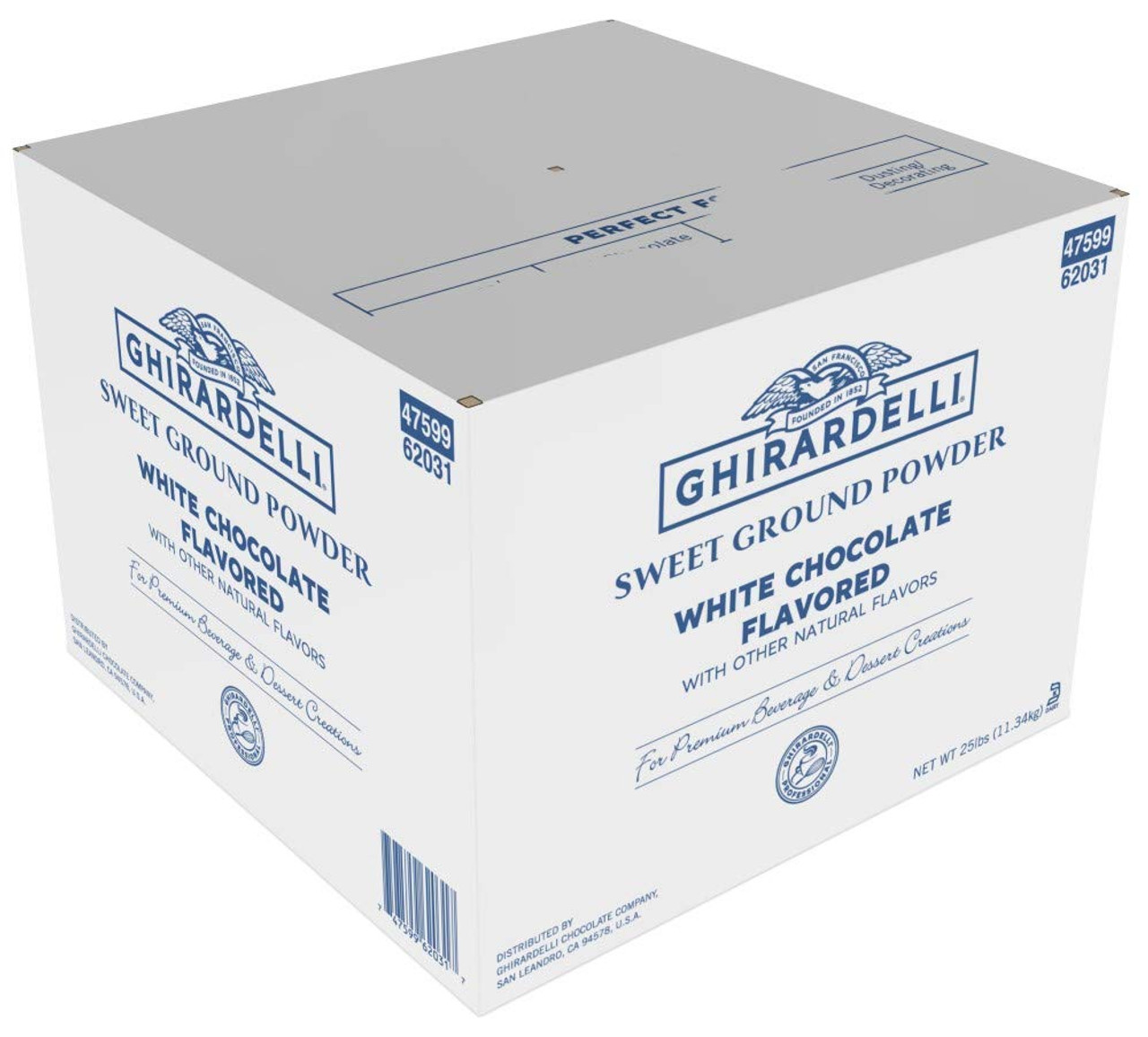 Ghirardelli 25 lb. Sweet Ground White Chocolate Flavored Powder