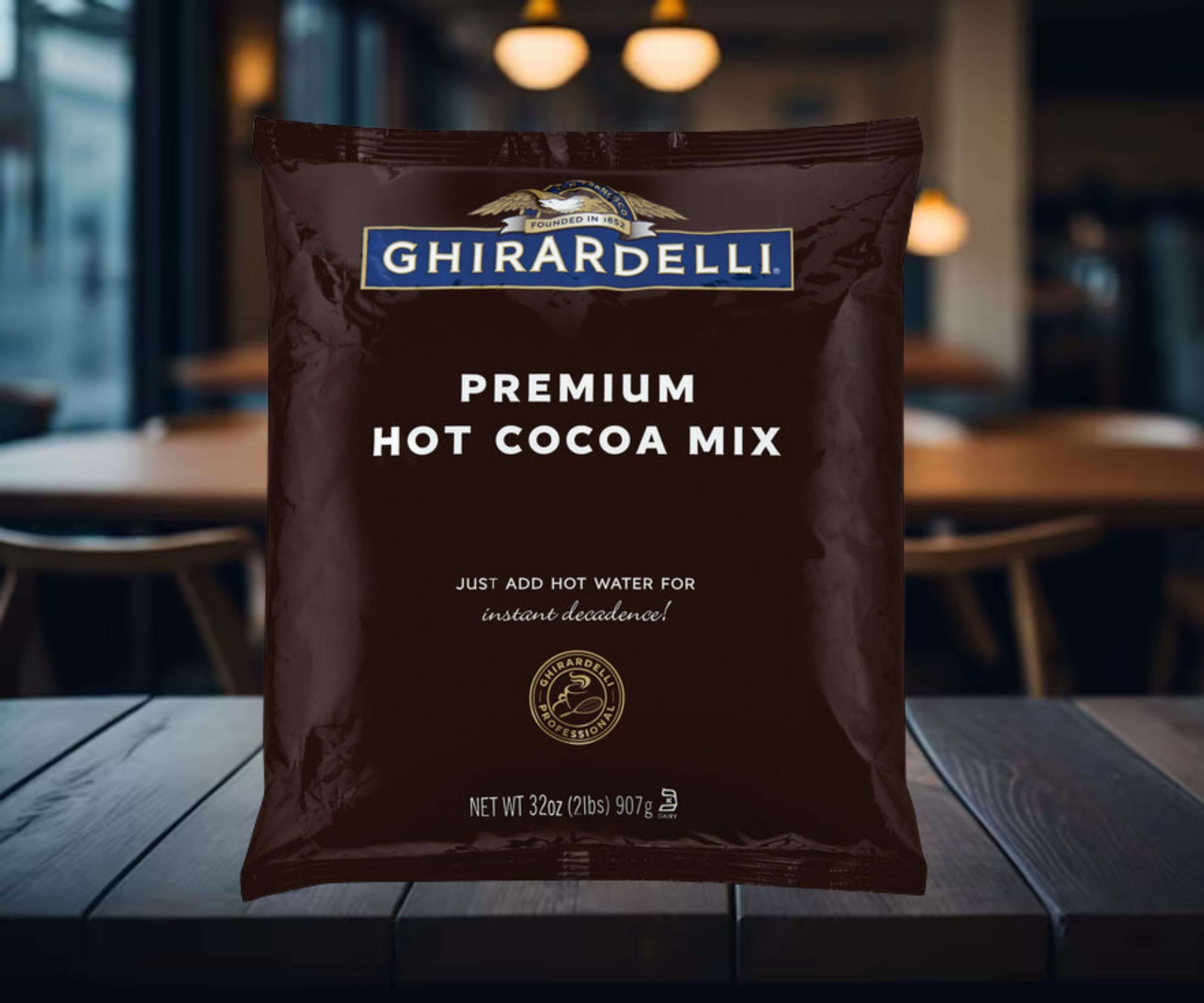 Ghirardelli 2 lb. Rich and Velvety Premium Hot Cocoa Mix-Chicken Pieces