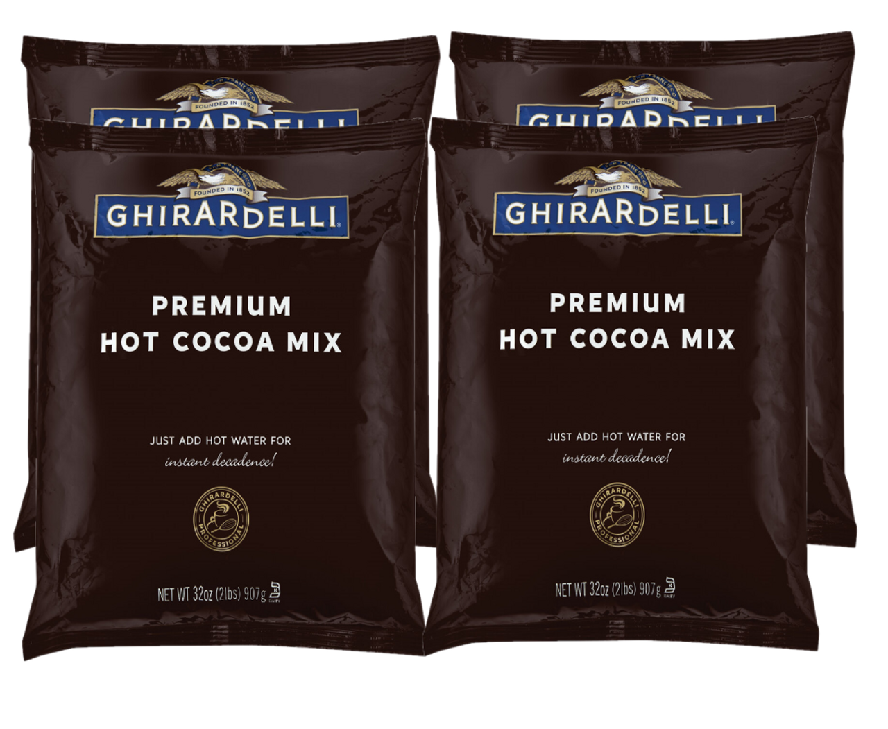 Ghirardelli 2 lb. Premium Hot Cocoa Mix 4 Packs