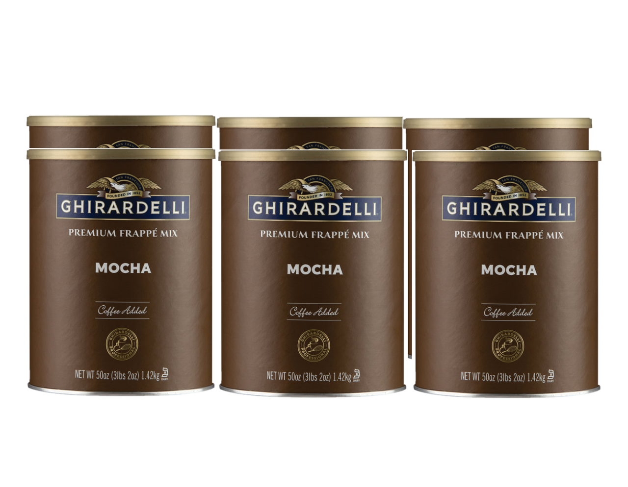 Ghirardelli 3.12 lb. Mocha Frappe Mix 6 Packs