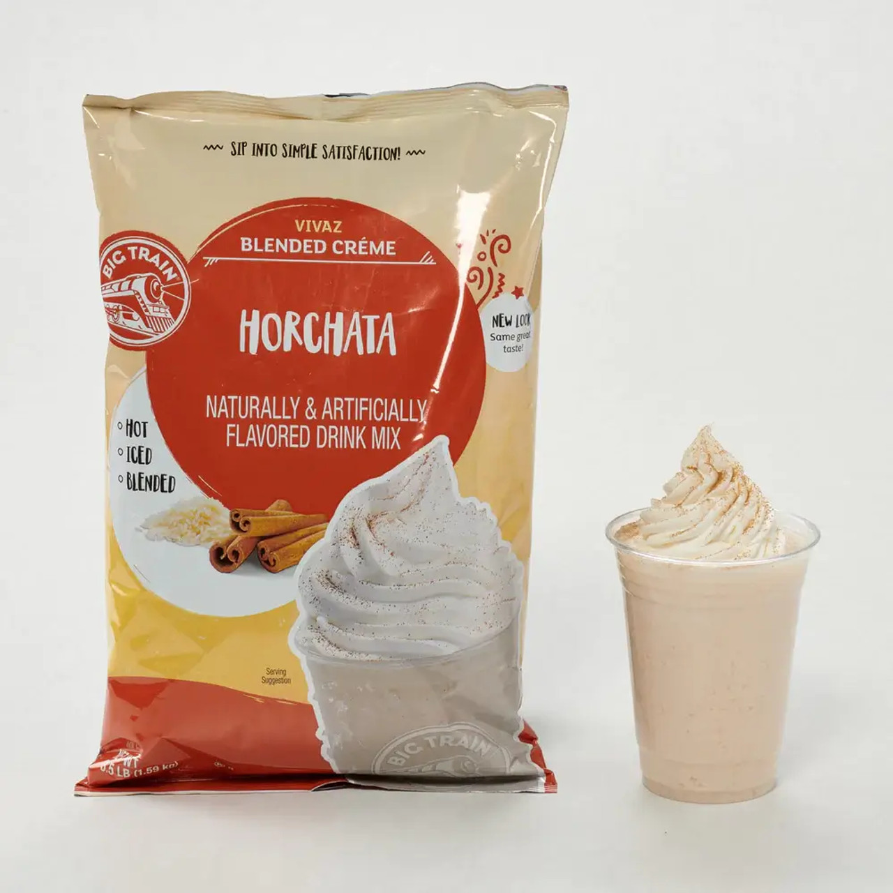 Big Train 3.5 lb. Vivaz Horchata Blended Creme Frappe Mix (5/CASE)