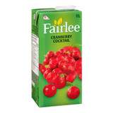 Fairlee Cranberry Cocktail Juice, 25 Percent, Tetra | 1L/Unit, 12 Units/Case