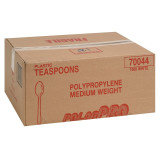 Polar White Plastic Tea Spoons, Medium Weight, Cutlery | 1UN/Unit, 1000 Units/Case
