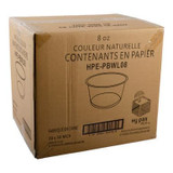 Hy Pax 8oz Kraft Paper Containers, Eco Friendly | 1000UN/Unit, 1 Unit/Case