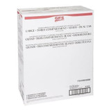 Gordon Choice GFS 3 Compartment Hinged White Foam Containers, 9 X 9 X 3.5In | 2X75UN/Unit, 1 Unit/Case
