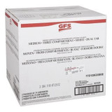 Gordon Choice GFS 3 Compartment Hinged White Foam Containers, 8.4 X 8.2 X 3In | 2X75UN/Unit, 1 Unit/Case