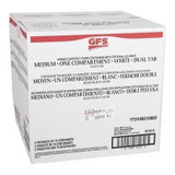 Gordon Choice GFS 1 Compartment Hinged White Foam Containers, 8.4 X 8.2 X 3In | 2X75UN/Unit, 1 Unit/Case