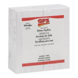 Gordon Choice GFS  Dinner Napkins, White, 2Ply, 1/8 Fold | 2800UN/Unit, 1 Unit/Case