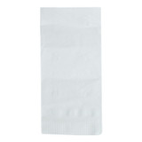 Gordon Choice Dinner Napkins, White, 1Ply, 1/8 Fold | 500UN/Unit, 4 Units/Case
