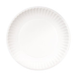 Kitchen Essentials 9In White Econo Paper Plates, Uncoated | 100UN/Unit, 12 Units/Case