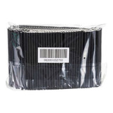 Stone Straw 6In Black Paper Cocktail Straws, Unwrapped | 500UN/Unit, 4 Units/Case