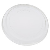 Polar Clear Plastic Flat Lids, For 6-20oz Container, With No Hole | 100UN/Unit, 10 Units/Case