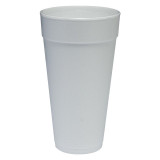 DART 24oz White Foam Cups | 500UN/Unit, 1 Unit/Case