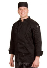 Chef Revival Medium Black Cool Crew Chef Coat | 1UN/Unit, 1 Unit/Case