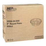 HFA 8In Heavy Duty Round Foil Containers | 500UN/Unit, 1 Unit/Case