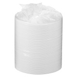 Place Setter Deluxe 9In White Foam Plates, Three Compartment, Laminated | 500UN/Unit, 1 Unit/Case