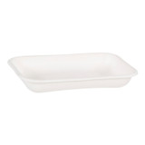 Greenstripe 12oz White Bagasse Paper Rectangular Containers, Ecology Friendly | 50UN/Unit, 8 Units/Case