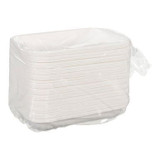 Greenstripe 12oz White Bagasse Paper Rectangular Containers, Ecology Friendly | 50UN/Unit, 8 Units/Case