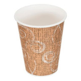 Gordon Choice GFS  8oz Paper Hot Drink Cups, Burlap Swirl Design | 50UN/Unit, 20 Units/Case