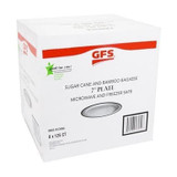 Gordon Choice GFS  7In White Paper Plates, Microwave and Freezer Safe, Bagasse, Ecology Friendly | 125UN/Unit, 8 Units/Case