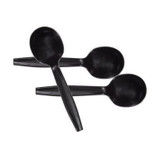 Gordon Choice GFS  Black Polystyrene Plastic Soup Spoons, Medium Weight, Cutlery | 1000UN/Unit, 1 Unit/Case