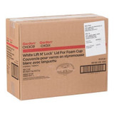 Gordon Choice GFS  White Plastic Flat Lids, For 8oz Cup, With Lift Lock | 100UN/Unit, 10 Units/Case