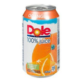 Dole Orange Juice, 100 Percent, Can | 340ML/Unit, 12 Units/Case