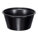 Solo 2oz Black Plastic Portion Cups | 250UN/Unit, 10 Units/Case