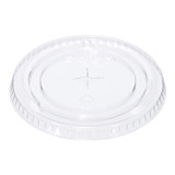 Solo Plastic Flat Lids, For 9-22oz Cup, With Slot For Straw | 1000UN/Unit, 1 Unit/Case