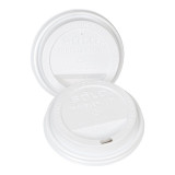 Solo White Plastic Dome Lids, For 10oz Hot Cup And 24oz Squat Cup | 100UN/Unit, 10 Units/Case