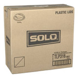 Solo White Plastic Dome Lids, For 10oz Hot Cup And 24oz Squat Cup | 100UN/Unit, 10 Units/Case
