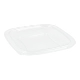 Pactiv Clear Plastic Dome Lids, For 24oz/32oz Square Salad Container | 300UN/Unit, 1 Unit/Case
