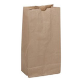 Gordon Choice GFS 20Lb Kraft Paper Bags, 8 X 5 X 16In | 500UN/Unit, 1 Unit/Case