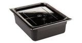 Cambro 1/6 Size Clear Plastic Pan Insert Cover, With Handle | 1UN/Unit, 1 Unit/Case
