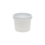 Pactiv 12oz White Paper Soup Containers, With Lid | 250UN/Unit, 1 Unit/Case