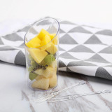 Clear 3oz Diminutive Flasket Plastic Disposable Dessert Cups (600/Case)