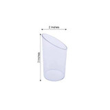 Clear 3oz Diminutive Flasket Plastic Disposable Dessert Cups (600/Case)