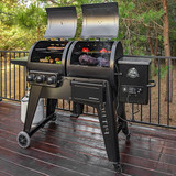 Pit Boss PB1230G Navigator Series Gas / Pellet Combo BBQ Grill Chicken Pieces 2899