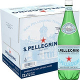 San Pellegrino Sparkling Natural Mineral Water, Plastic Bottles - 1 Litre (Pack of 12)