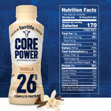 Core Power Fairlife High Protein Vanilla Milk 14oz (12-Pack)