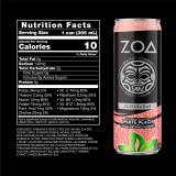 ZOA ZERO SUGAR ENERGY DRINK White Peach 12oz/355ml (12/Pack)
