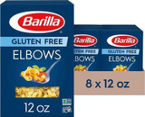 Barilla Elbows Pasta Gluten Free, 12 Oz (Pack of 8)
