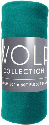  Wolf Classic Fleece Blankets - 50" x 60", Assorted Colors (24/Case) 