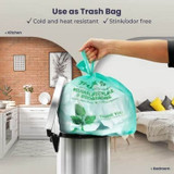 Biodegradable Plastic T-Shirt Bags - 1/6 Size - 1000/Case