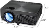 ILIVE Pop-Up Movie Theater Kit-  Projector, Bluetooth speaker & 120" diagonal screen 