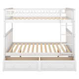 Chicken Pieces Full over Full Bunk Bed with Drawers, Convertible Beds  Chicken Pieces Full over Full Bunk Bed with Drawers, Convertible Beds